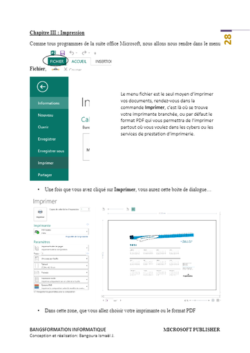 Microsoft Publisher CHAPITRE FINAL